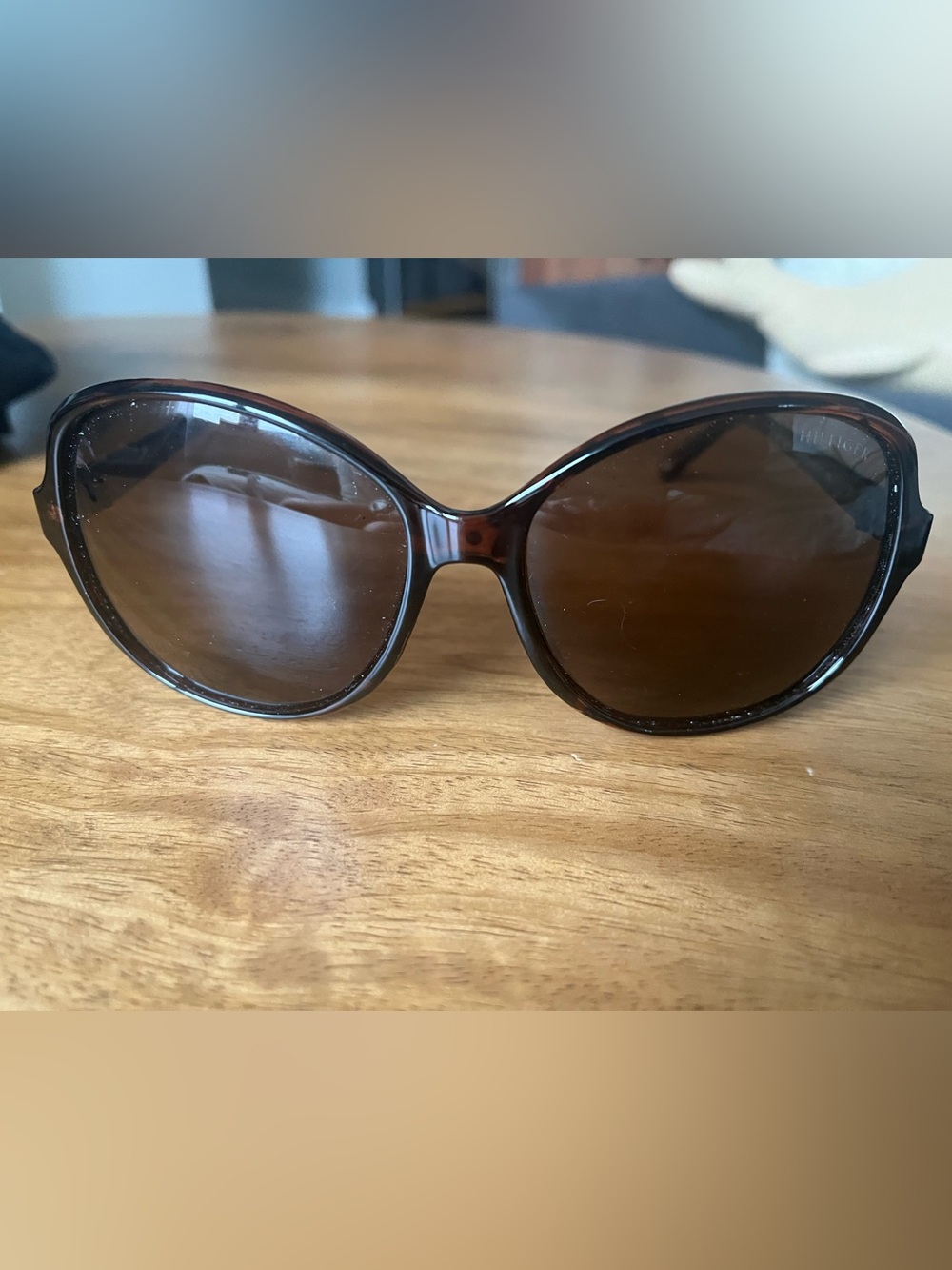 Tommy Hilfiger Brown Women's Oversized Sunglasses